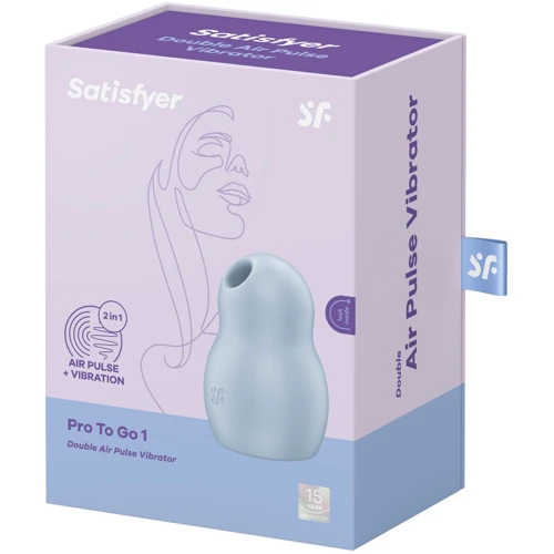 Вакуумний стимулятор Satisfyer Pro To Go 1 Blue фото 6