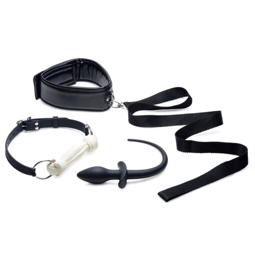 Рольовий БДСМ набір цуценя Tailz Puppy Play Set - Gag, Plug, & Collar