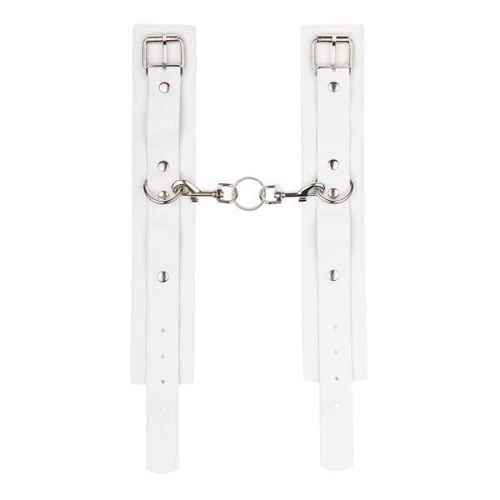 Кайдани Leather Standart Leg Cuffs, White: Виробник sLash