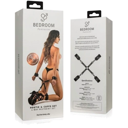 Фиксатор для рук и ног Bedroom Fantasies Hogtie & Cuffs Set 4-Way Restrant Set фото 5