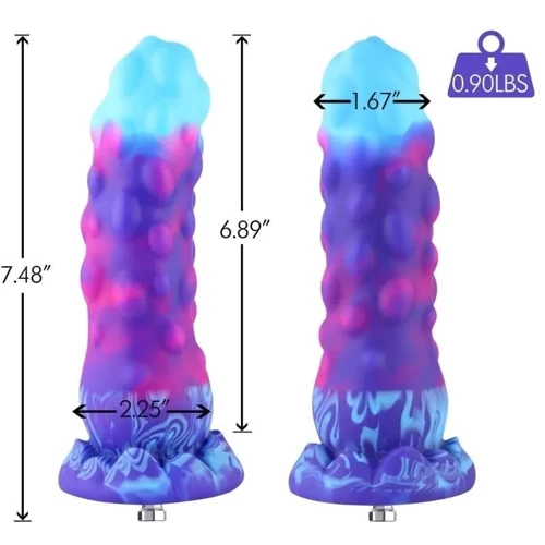 Фаллоимитатор-насадка Hismith 7.48" Silicone Dildo HSA138 Monster Series: Наличие вибрации Нет