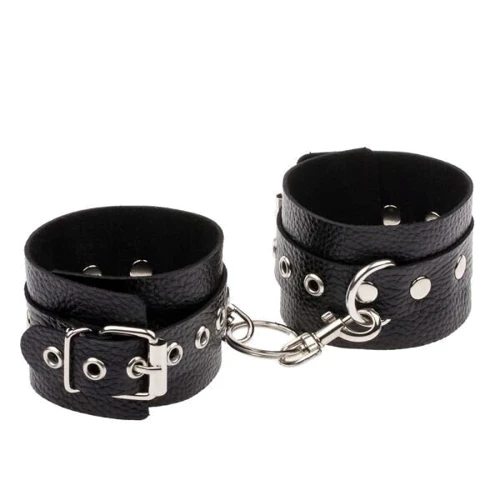 Наручники Leather Double Fix Leg Cuffs, Black