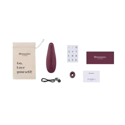 Вакуумный клиторальный стимулятор Womanizer Classic 2 Bordeaux фото 19