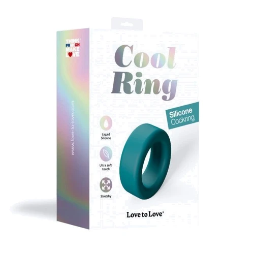 Эрекционное кольцо широкое Love To Love COOL RING - TEAL ME фото 6