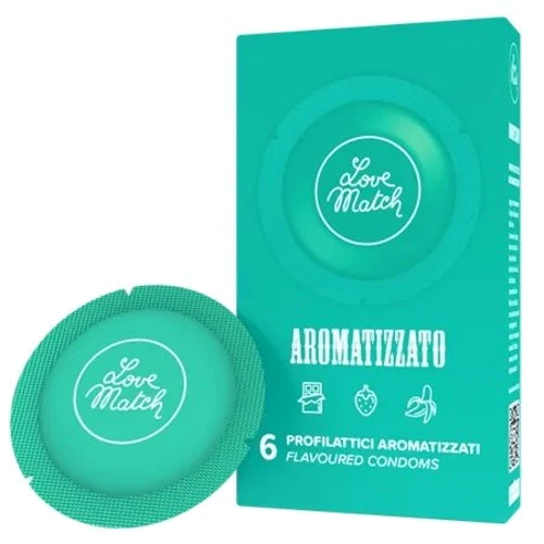 Ароматичні презервативи Love Match Aromatizzato (Flavoured), 6 шт