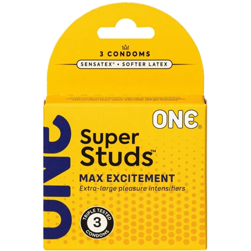 Презервативи ONE Super Studs, 3 шт