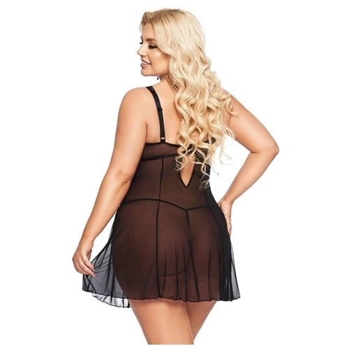 Пеньюар SoftLine Collection Berta, Вlack 3XL: Для кого Для женщин