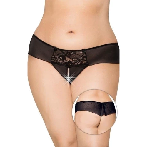 Жіночі стрінги SoftLine G-String 2433, Plus Size, XXXL (black)