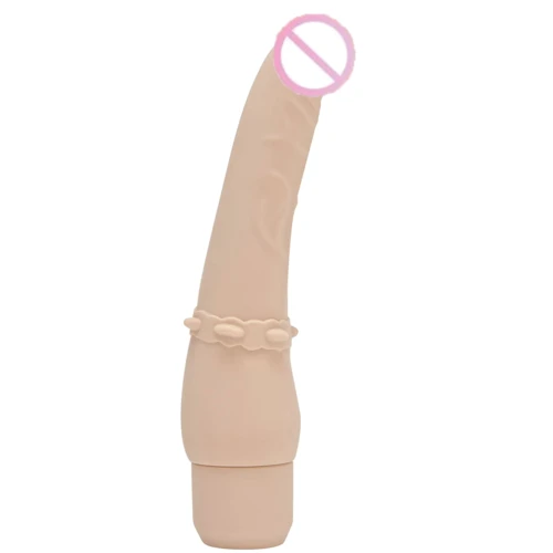 Класичесский силиконовый вибратор Classic Smooth Vibrator, телесный