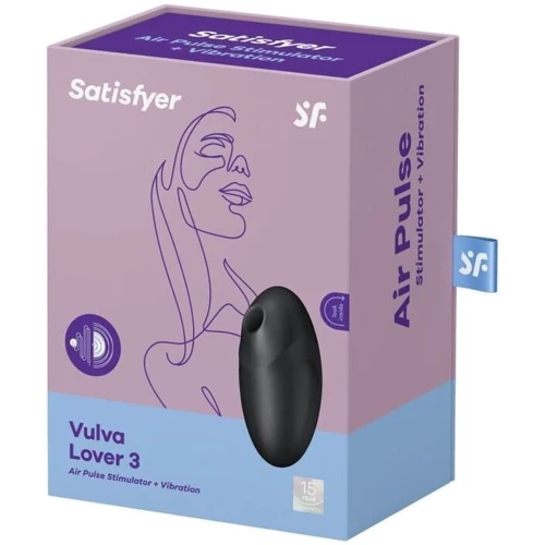 Вакуумный стимулятор Satisfyer Vulva Lover 3 Black: Назначение Вагинальные