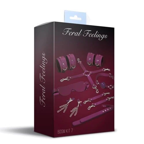 Набір Feral Feelings BDSM Kit 7 Burgundy: Виробник Feral Feelings