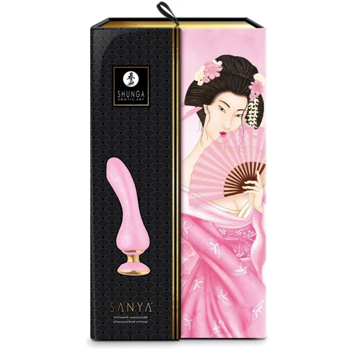 Вібратор для точки G Shunga Sanya Light Pink, гнучкий ствол: Тип і форма Вибромассажер