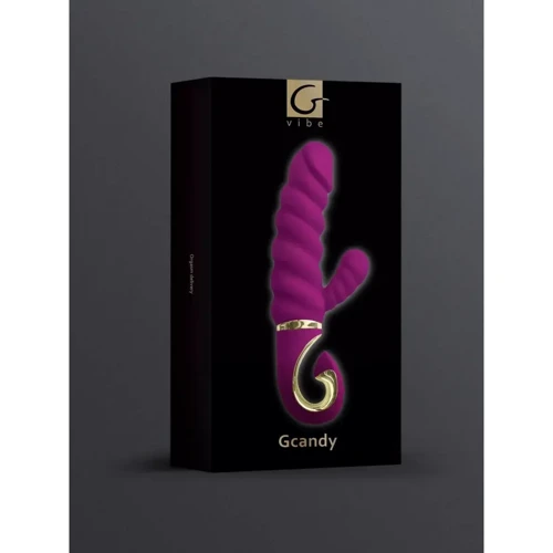 Кручений вібратор з кліторальним стимулятором Gvibe Gcandy Purple фото 9