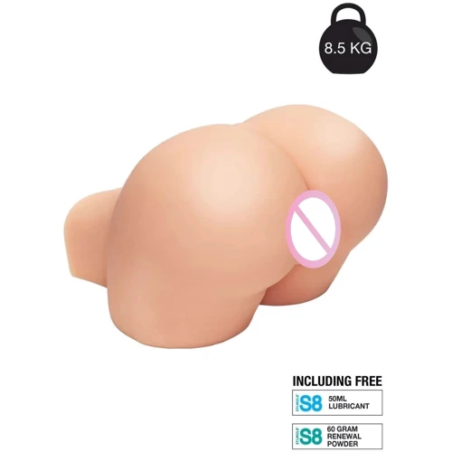 Мастурбатор Hidden Desire Fat Ass Bimbo 8.5 kg (телесный): Глубина, см 17