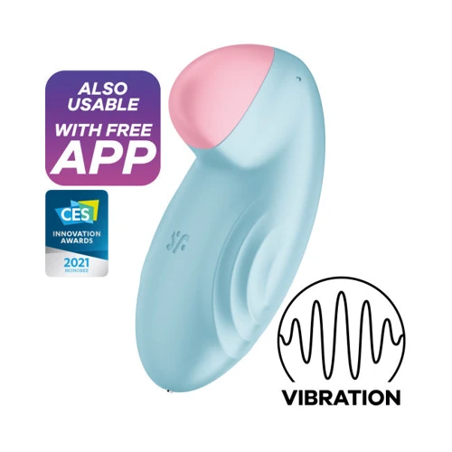 Вібратор Satisfyer Tropical Tip Light Blue фото 7