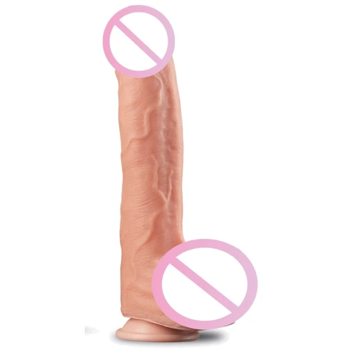 Фалоімітатор LoveToy Dual Layered Silicone 11" Nature Cock