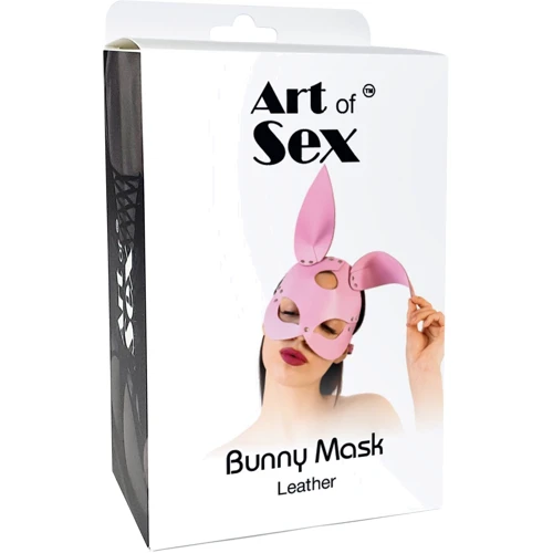 Шкіряна маска Зайчики Art of Sex - Bunny mask, білий: Виробник Art of Se