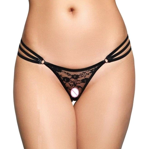 Жіночі стрінги SoftLine - G-String 2498, S/M (black)