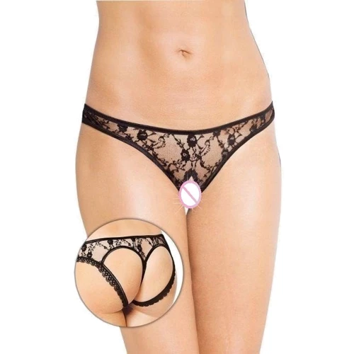 Женские трусики SoftLine - Thongs 2457, M/L (black)