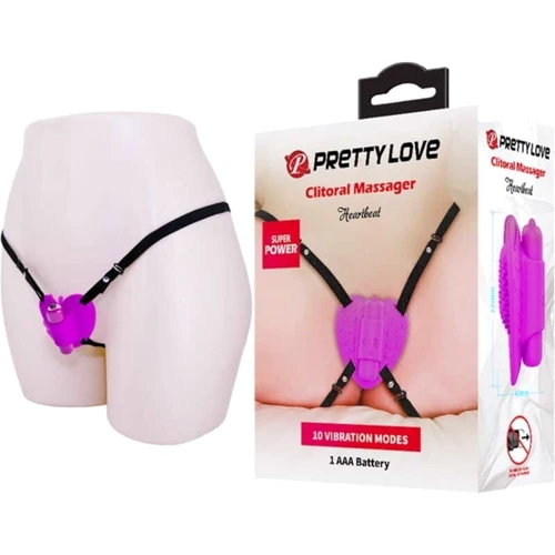 Клиторальный стимулятор Pretty Love Clitoral Massager Heartbeat: Тип управления Кнопочное