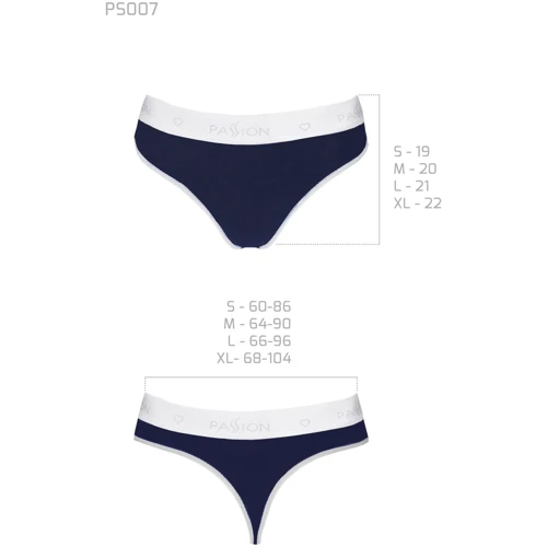 Спортивні трусики-стринги Passion PS007 PANTIES navy blue, size S: Для кого Для женщин