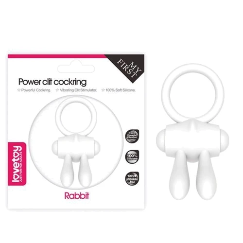 Эрекционное виброкольцо LoveToy Power Clit Cockring, White: Производитель LOVETOY