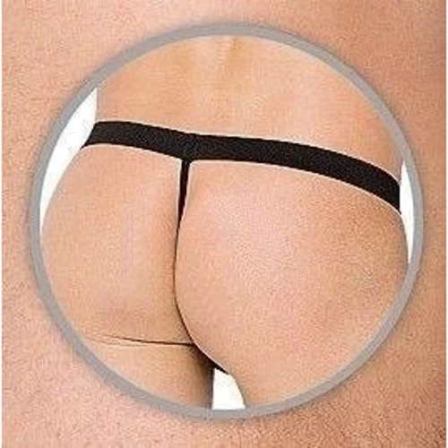 Чоловічі труси SoftLine Thong 4433, S-L (black/white): Вид Трусы