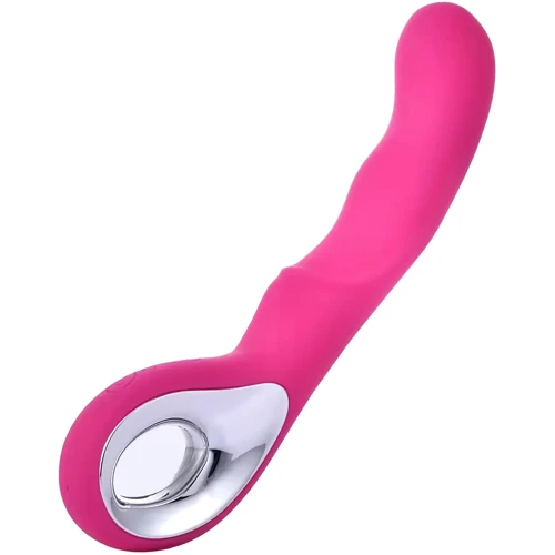 Вібромасажер для точки G Boss Series - Wibrator G-spot 10 функцій USB Pink, BS2200054: Тип управління кнопкове