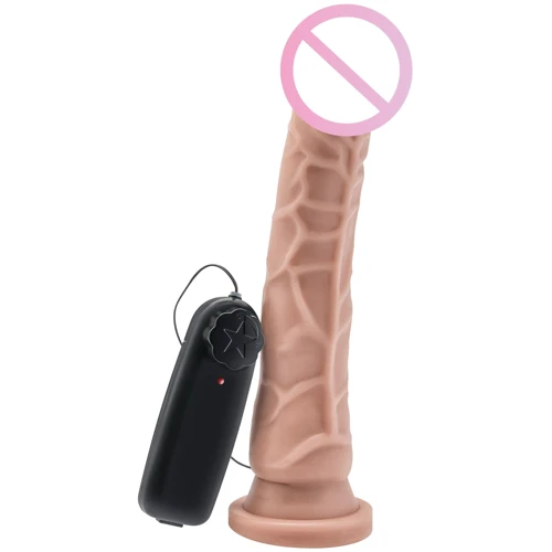 Реалистичный вибратор Cock 8 Inch Flesh Vibrating, 20,5x4 см