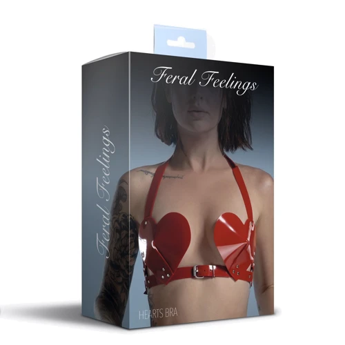 Ліф Серце Feral Feelings - Hearts Bra Red: Для кого Для жінок