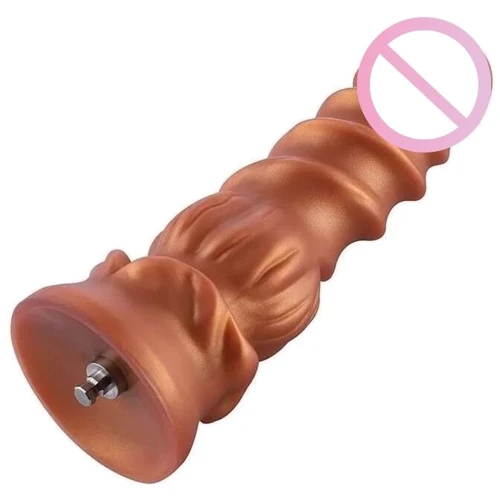 Фалоімітатор-насадка Hismith Spiral Grain Silicone Dildo Monster Series