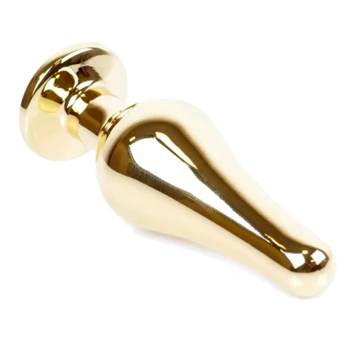 Анальная пробка с кристаллом BOSS of TOYS Boss Series - Jewellery Gold BUTT PLUG Green, BS6400069: Тип Анальные пробки