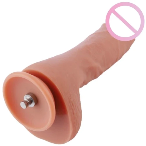 Ультрареалистичный фаллоимитатор для секс-машин Hismith 8.3″ 2-layers Silicone Flesh Dildo: Длина проникновения, см 16