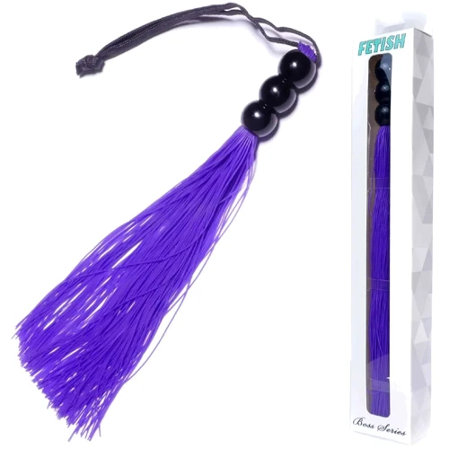 Силиконовый флогер Fetish Boss Series - Silicone Whip Purple 10" (BS6100039)