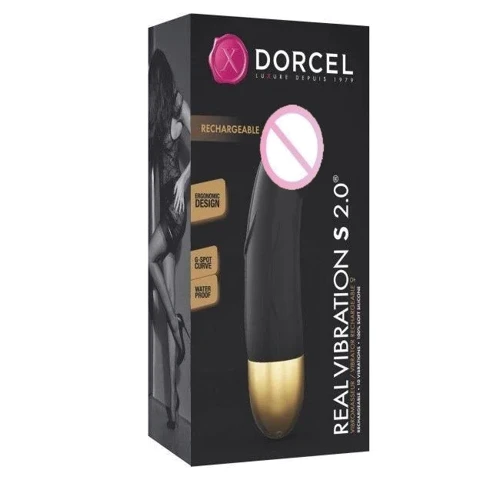 Вібратор Dorcel Real Vibration S Gold 2.0, що перезаряджається: Тип і форма Класичні, У вигляді члена