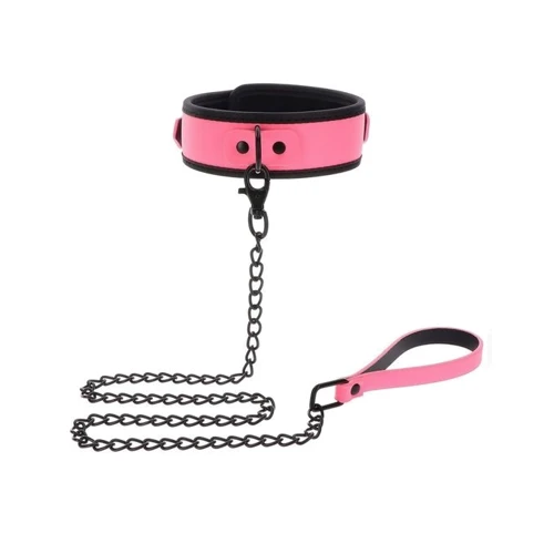 Нашийник з повідцем Taboom Collar and Chain Leash (рожевий)