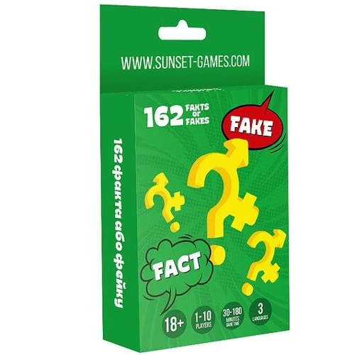 Еротична гра для пар Sunset Games 162 Fakts or Fakes (UA, ENG, RU)