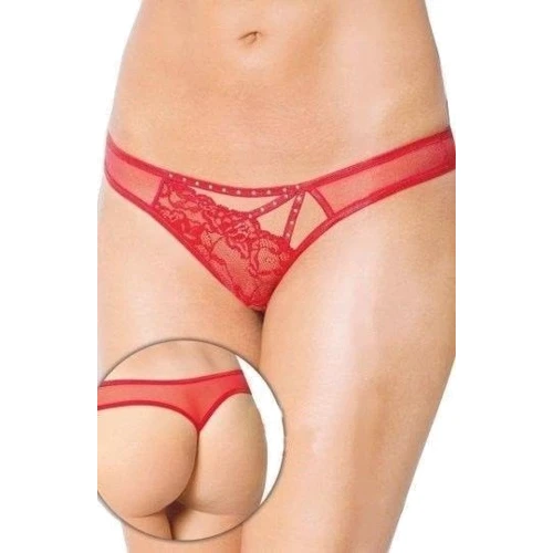 Женские трусики SoftLine - Thongs 2441, S/M (red)