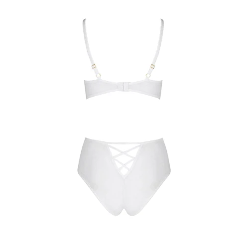 Еротичний комплект Passion LOVELIA BIKINI white S / M: Декор Шнурівка