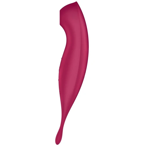 Смарт-вибратор для клитора с вакуумной стимуляцией Satisfyer Twirling Pro+ dark red фото 6