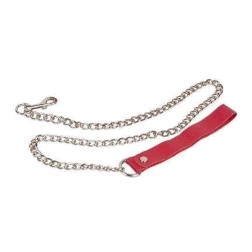 Поводок Leather Leash, red