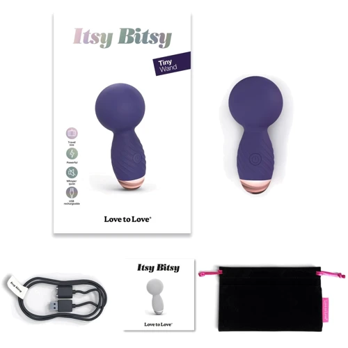 Універсальний вібромасажер Love To Love Itsy Bitsy - Midnight Indigo: Довжина, см 8.8