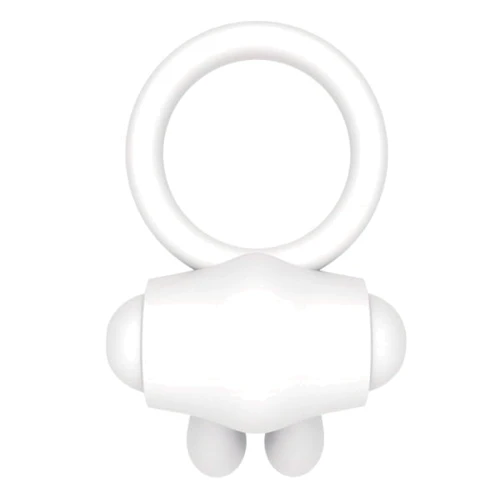 Эрекционное виброкольцо LoveToy Power Clit Cockring, White фото 4