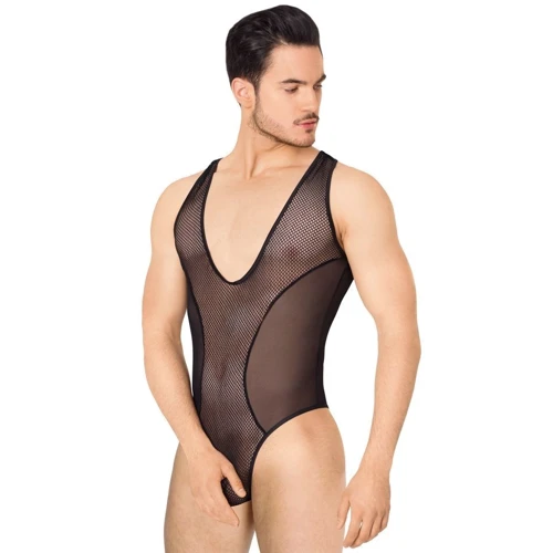 Чоловічий боді SoftLine - Body 4609, XL (black)