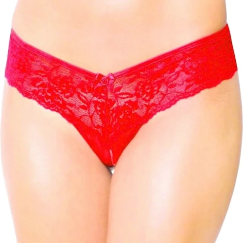 Жіночі трусики SoftLine - Thongs 2440, M/L (red): Застосування На попу