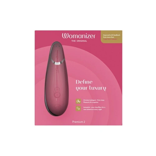 Вакуумний кліторальний стимулятор Womanizer Premium 2 Raspberry фото 11