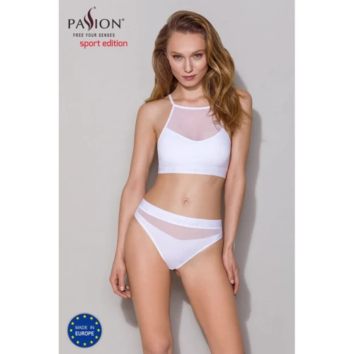 Спортивный топ с прозрачной вставкой Passion PS006 TOP white, size L: Применение На грудь