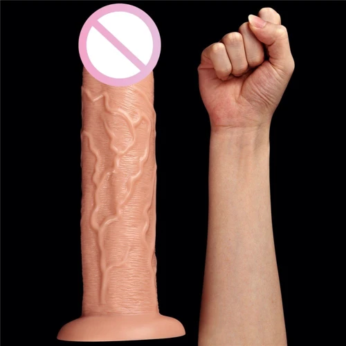 Реалистичный вибратор LoveToy Realistic Long Vibrating Dildo Flesh 11'': Тип и форма В виде члена