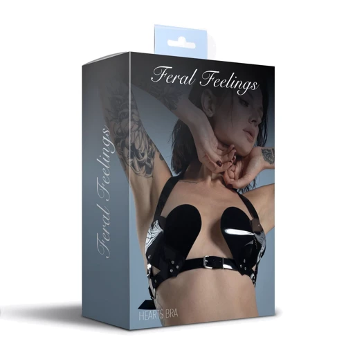 Ліф Серце Feral Feelings - Hearts Bra Black: Для кого Для жінок