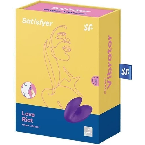 Вібратор на палець Satisfyer Love Riot Purple: Тип і форма Вибромассажер